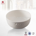 White bone china ceramic dinnerware porcelain round bowl